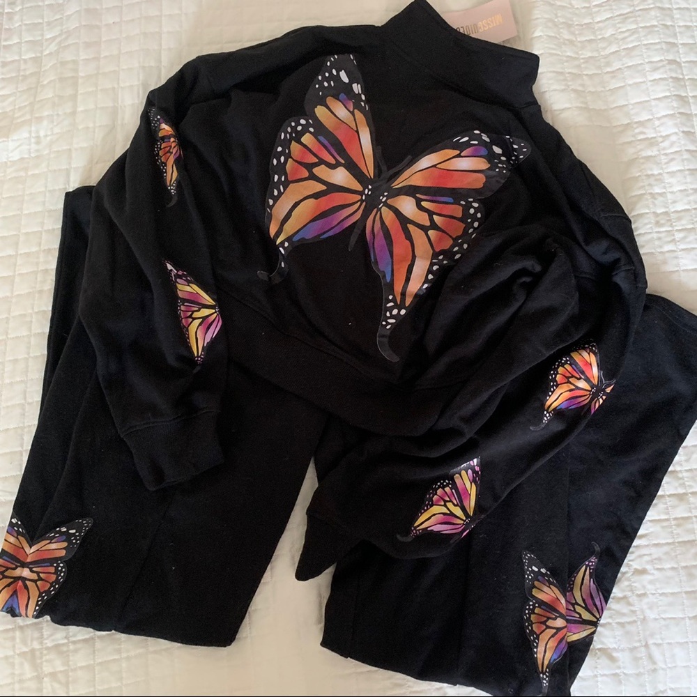 Missguided Butterfly Tracksuit / Sweatsuit